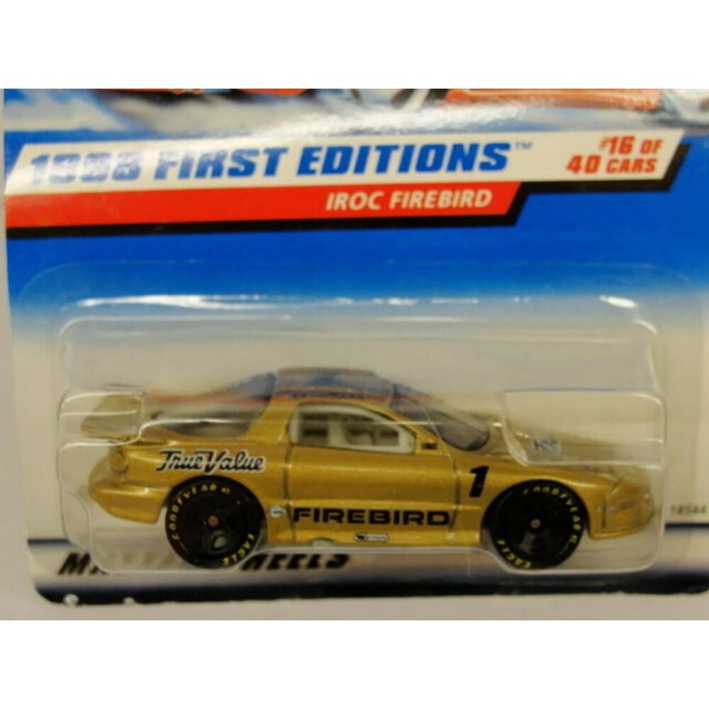 1998 First Editions Hot Wheels #16 IROC Firebird Gold Die-Cast Model NIP
